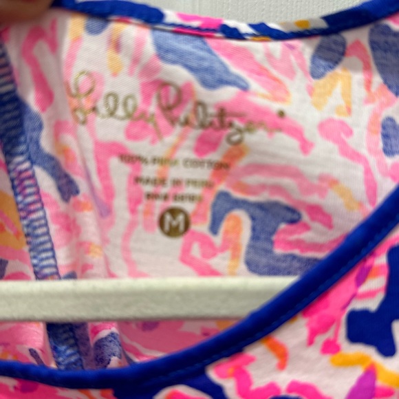Lily Pulitzer Dress only worn once. Great condition 100 % cotton size medium - Picture 3 of 3